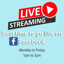 What is the best time for a Facebook page live stream?
